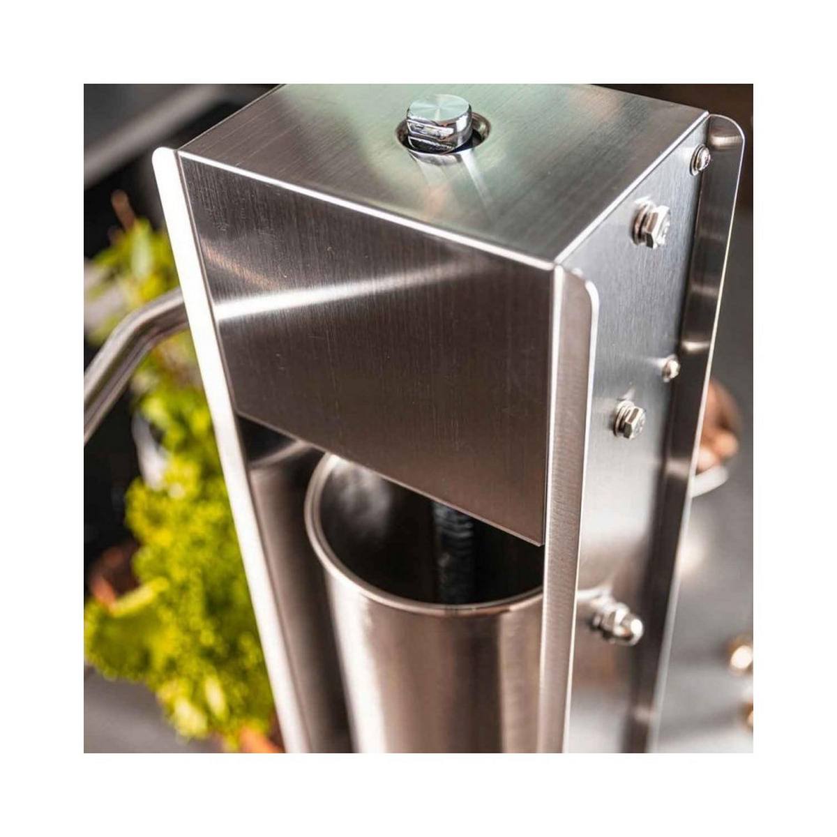 WURSTFÜLLER Silber 37/30/64,9 cm 62910 - Silberfarben, Metall (30/64.9/37cm) - Klausberg 