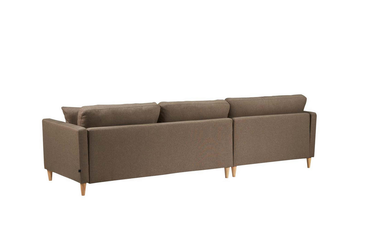 ECKSOFA Stoff braun - Braun, Textil (290/177cm) - ebuy24