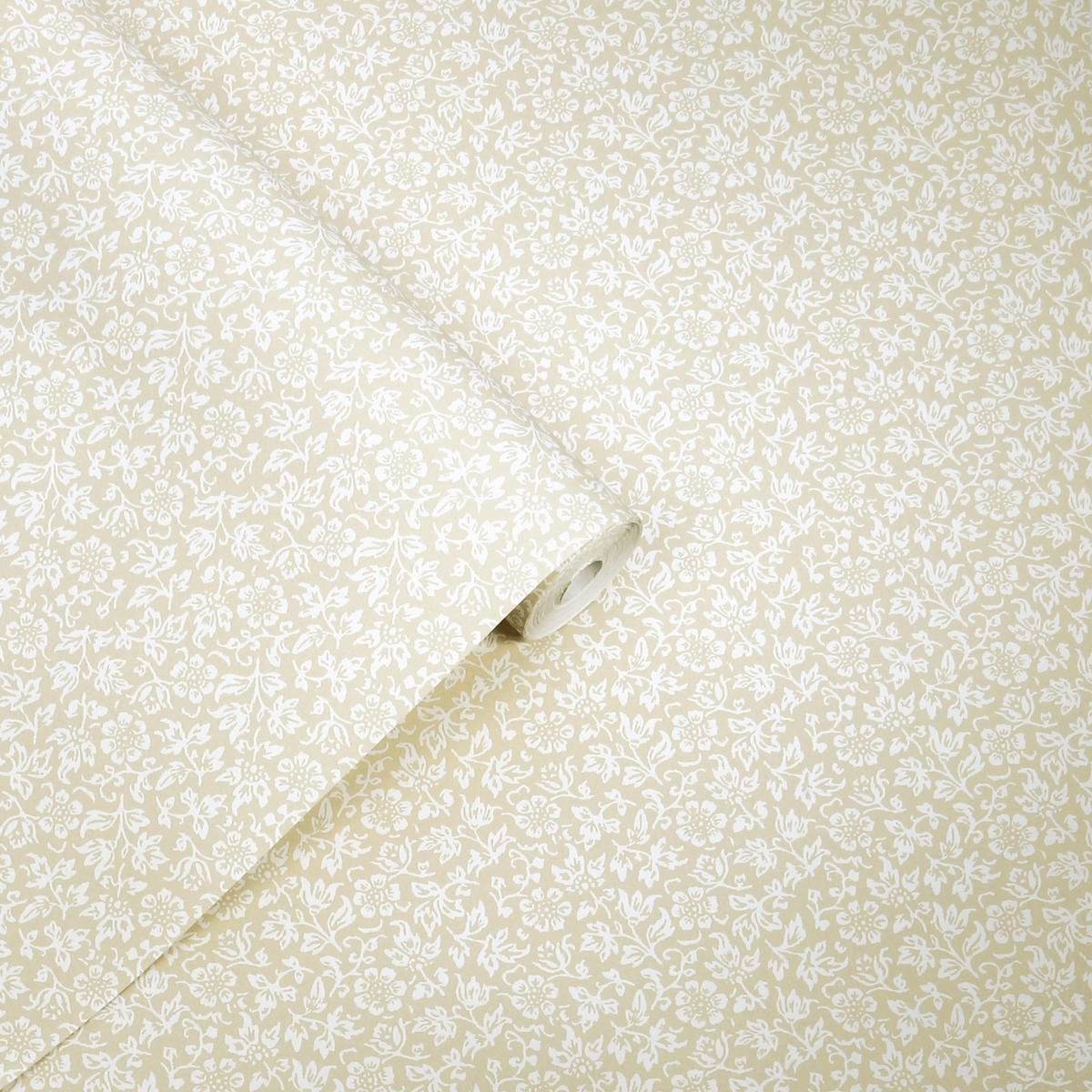 VLIESTAPETE Süßer Alyssumzwirn - Naturfarben, Papier/Kunststoff (52/1000cm) - LAURA ASHLEY