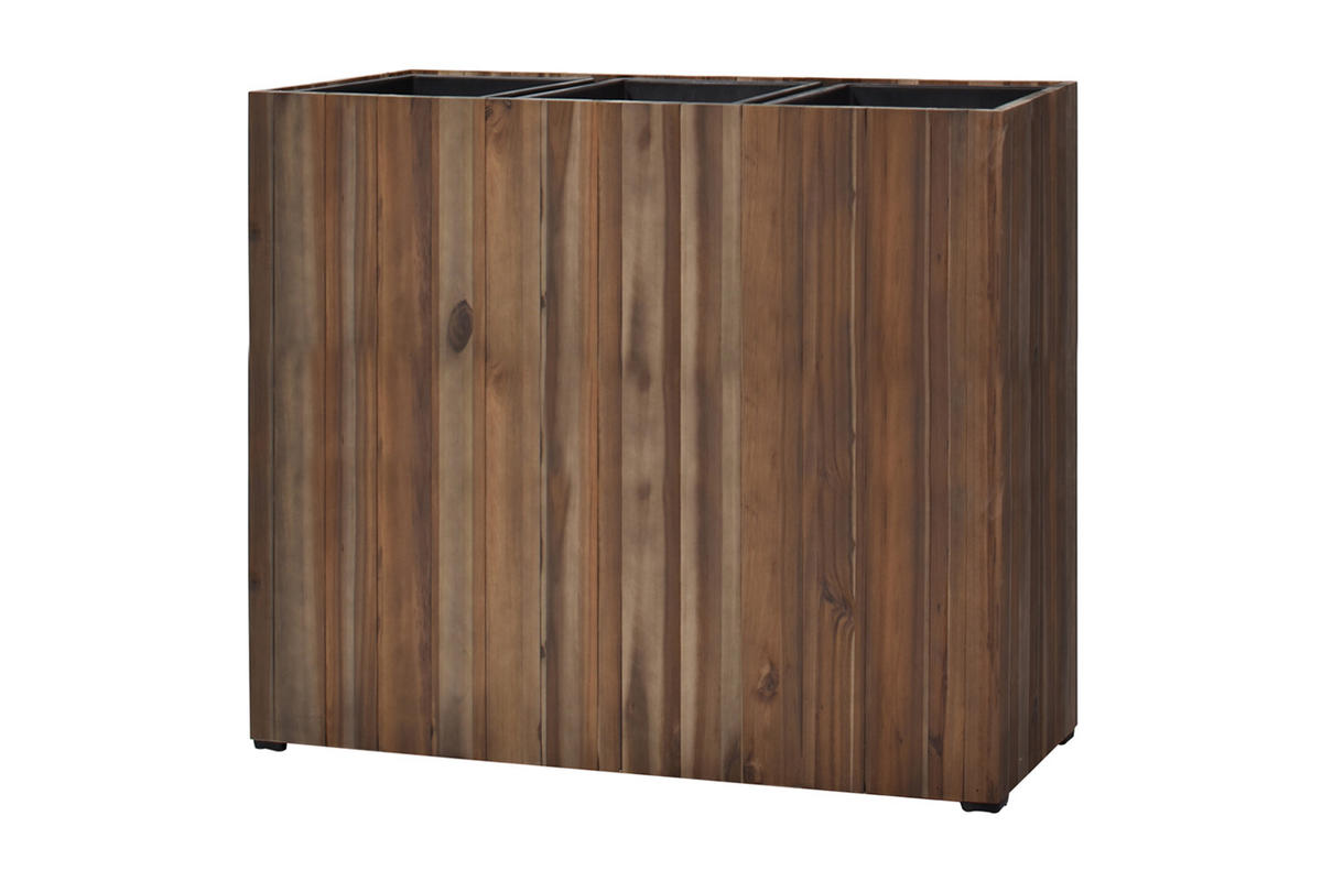 PFLANZKASTEN 93x33x72 cm, Braun, Akazienholz - Braun, Holz (33/72/93cm) - dasmöbelwerk