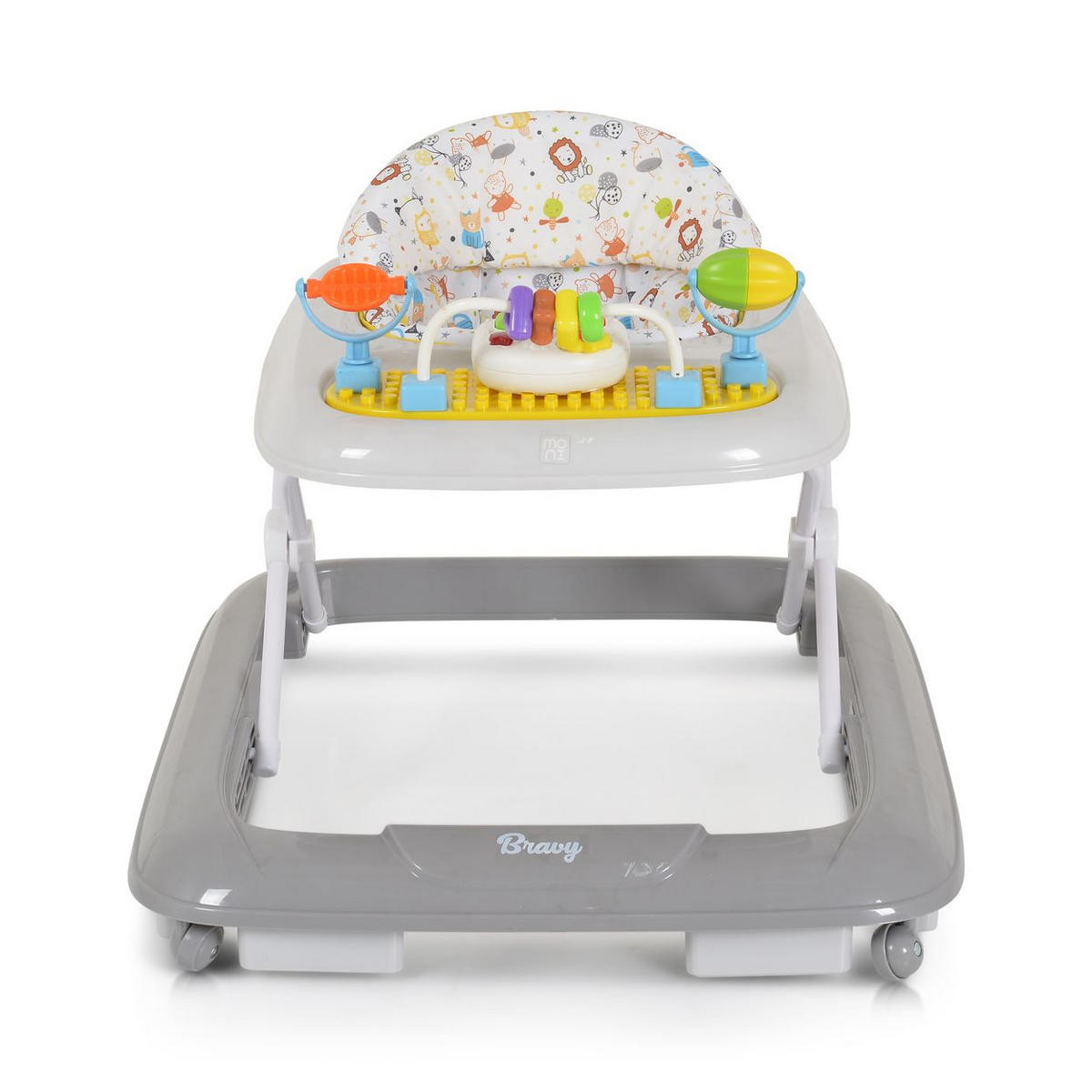 LAUFLERNHILFE Bravy grau Spielbrett, Musik, Stopper - Grau, Kunststoff (60/50/68cm) - Moni