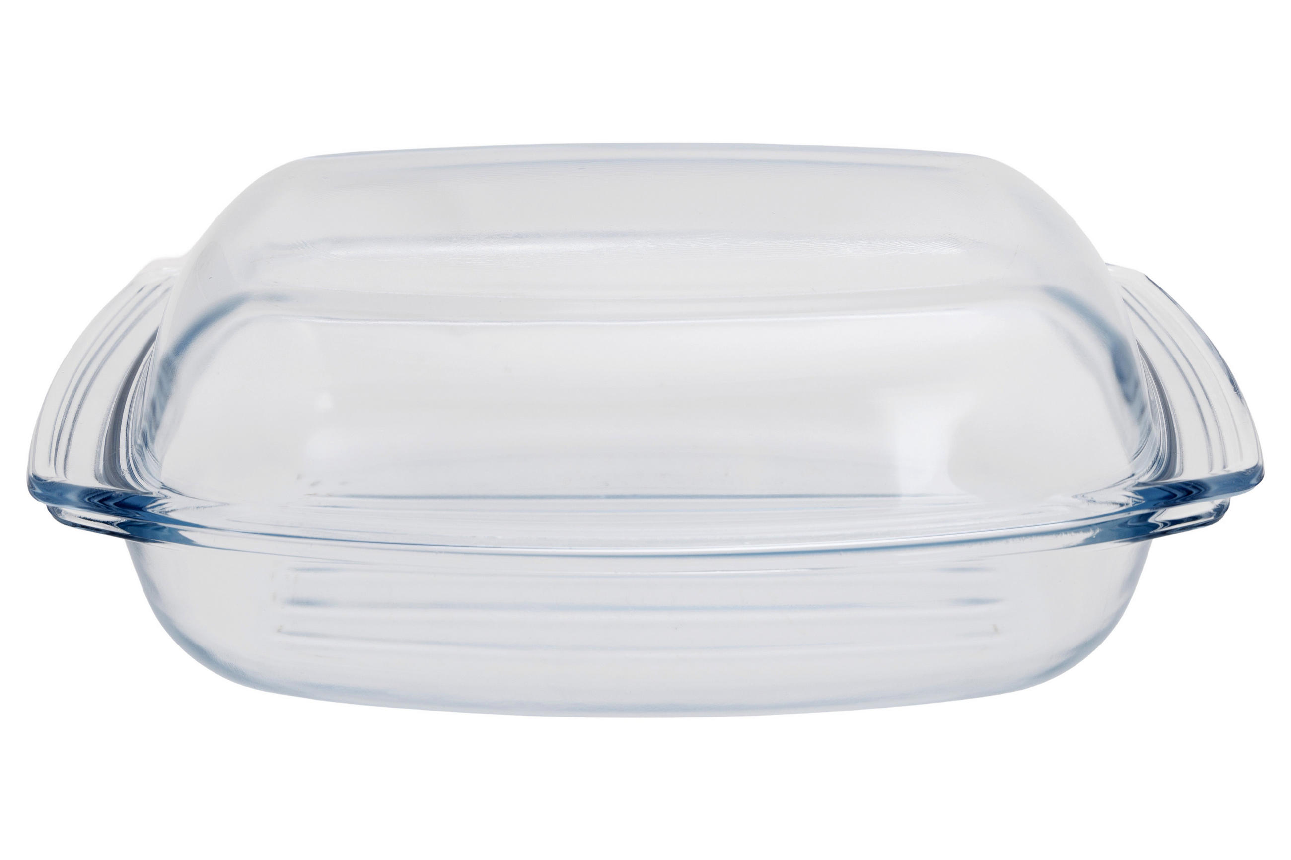 AUFLAUFFORM Backform Grill & Drop 500 Grad Celsius - 29 x 21 x 6 cm / 4.1 Liter - Transparent, Glas (33/21/11cm) - Cosy & Trendy