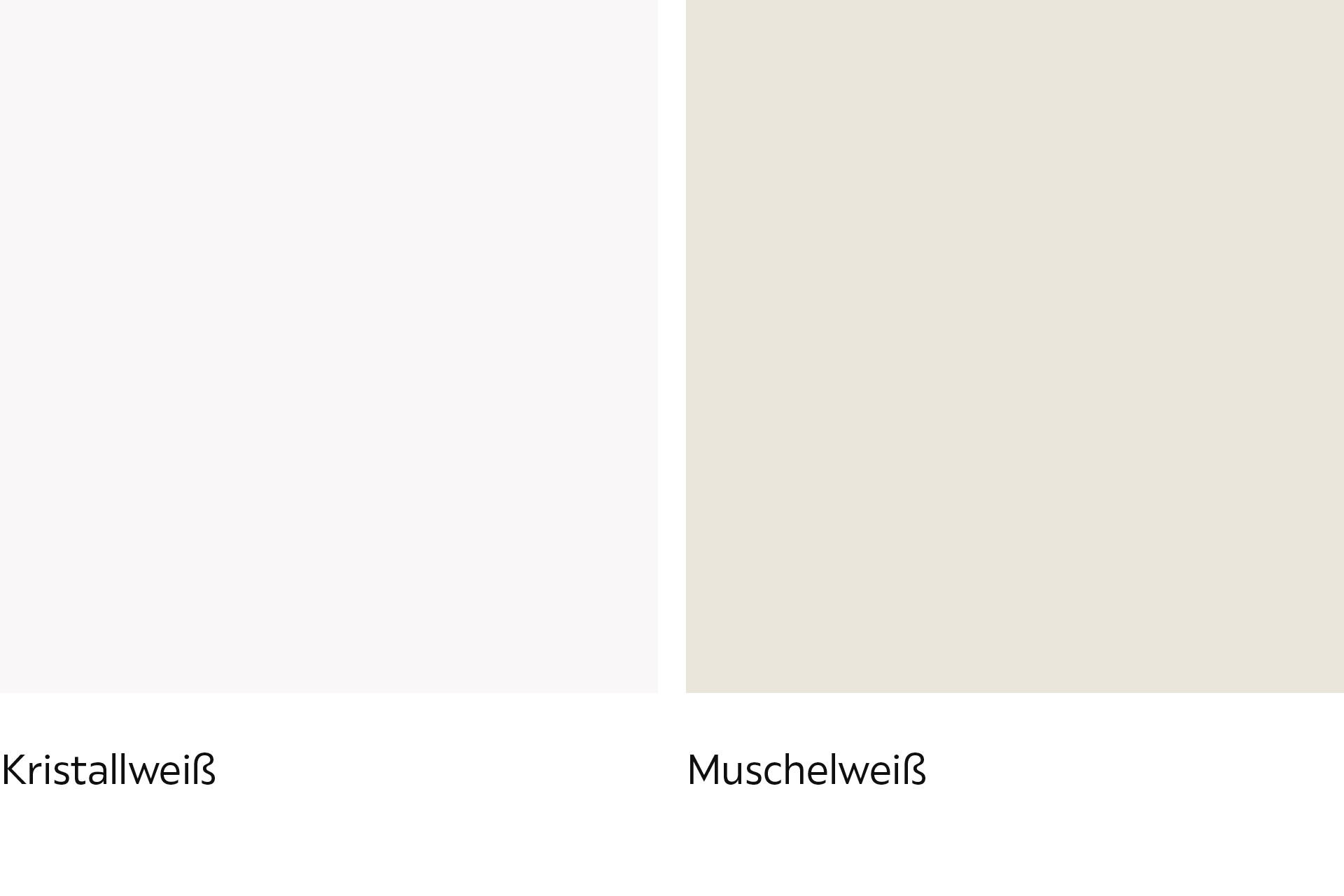 Kristallweiß und Muschelweiß