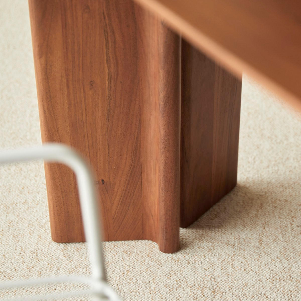 TISCH Suzanne Braun aus Akazie - Braun, Holz (60/160/75cm) - Tikamoon