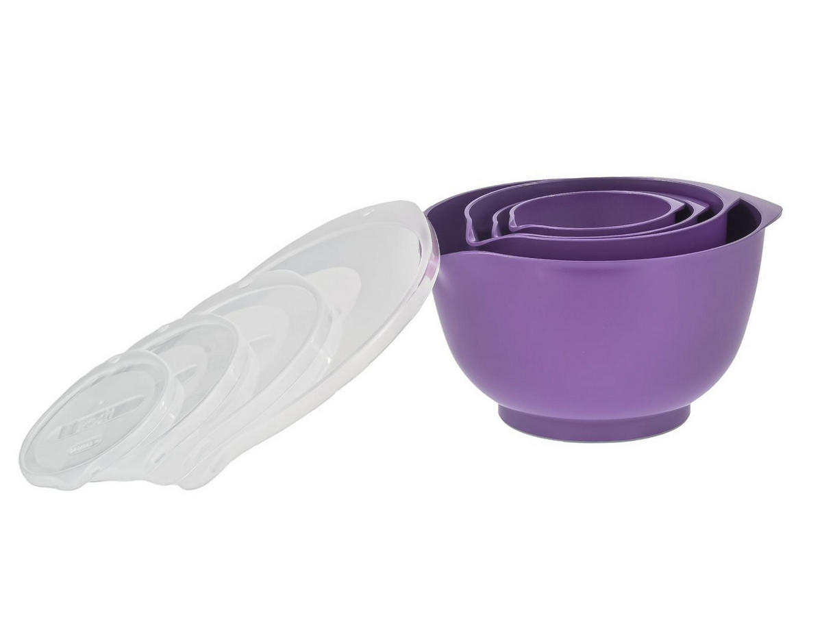 RÜHRSCHÜSSEL-SET Margrethe New lila (4tlg) - Violett, Kunststoff (21/15cm) - Rosti