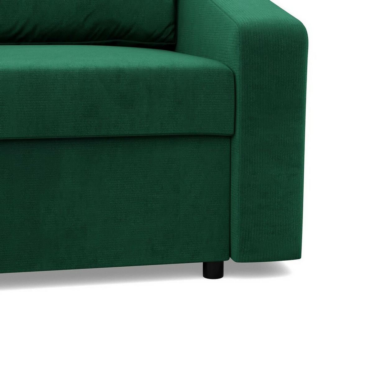 ECKSOFA Neo mit abgeschrägter Armlehnen grün - Grün, Textil (231/140cm) - SIMKAM Furniture