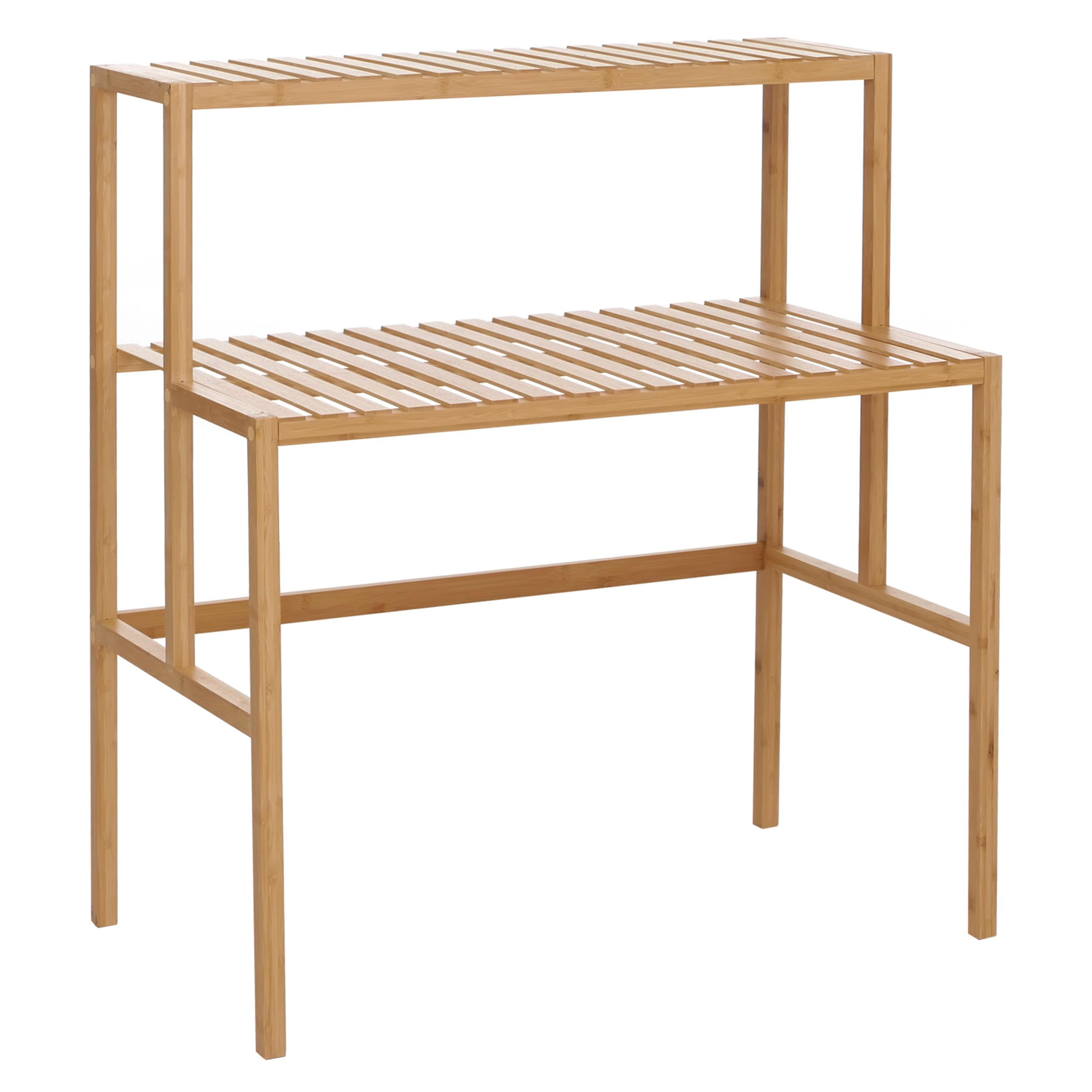 PFLANZENREGAL Beige - Beige, Holz (90/100/50cm) - MCW