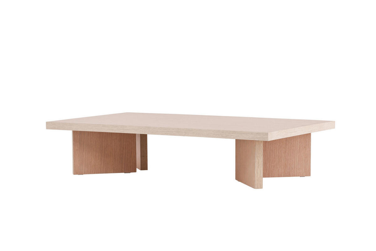 COUCHTISCH BASSHOLMEN Beige 80x140x30 cm - Beige, Holzwerkstoff (140/80/30cm) - FURNLUX