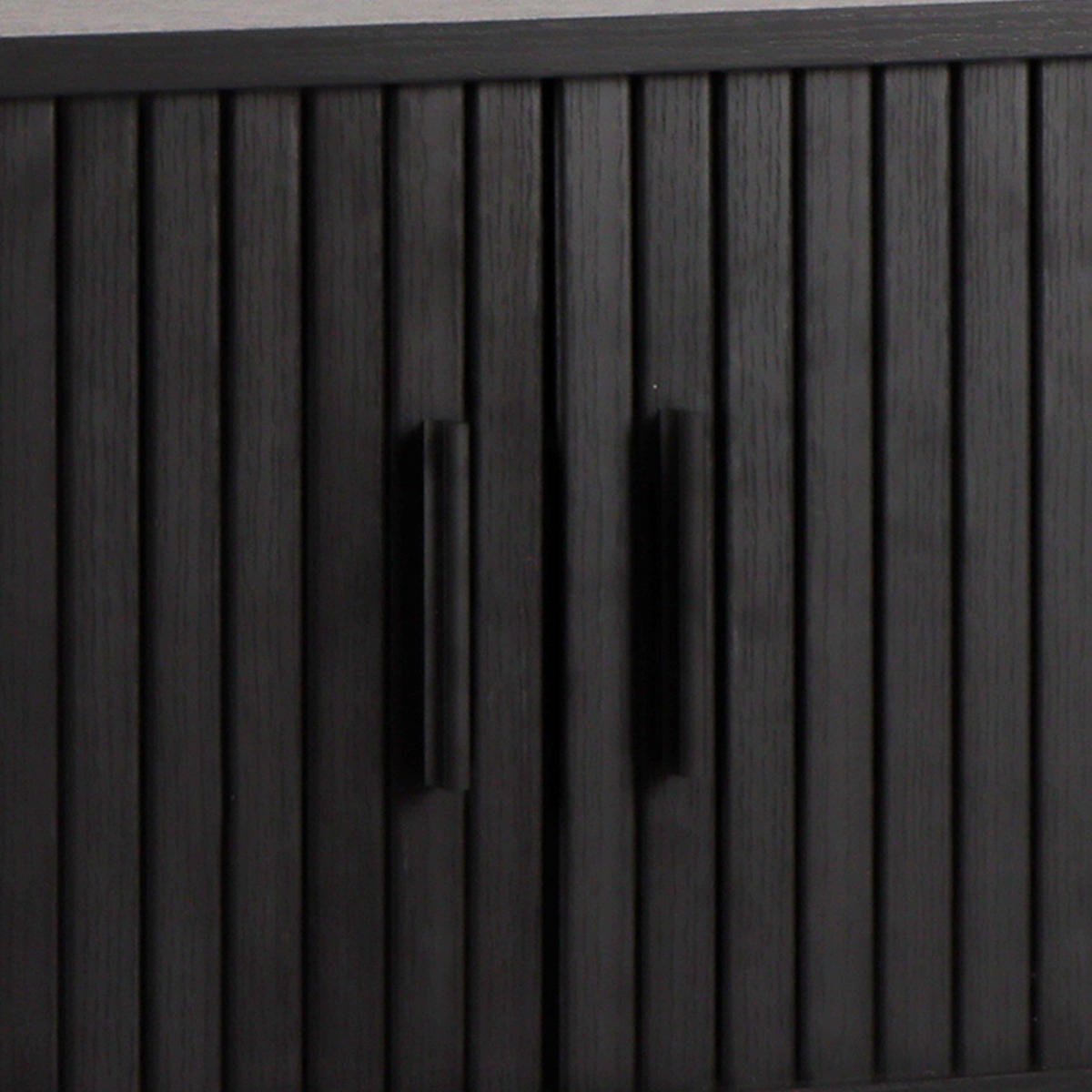 SIDEBOARD 140 cm, Schwarz - Schwarz, Holz (40/76/140cm) - Oviala