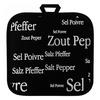 TOPFLAPPEN Sel & Poivre schwarz 20 x 20 cm - Schwarz, Textil (20/20cm) - Winkler