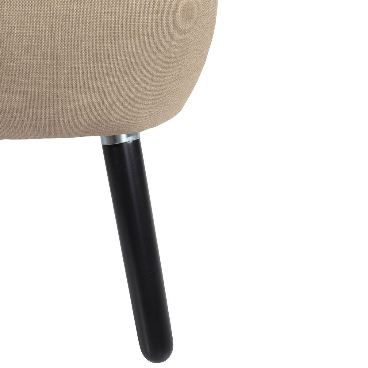 SESSEL Kassi Bezug Flachgewebe Buche schwarz / sahara - Sahara, Kunststoff (69/80/68cm) - 58aufmkessel
