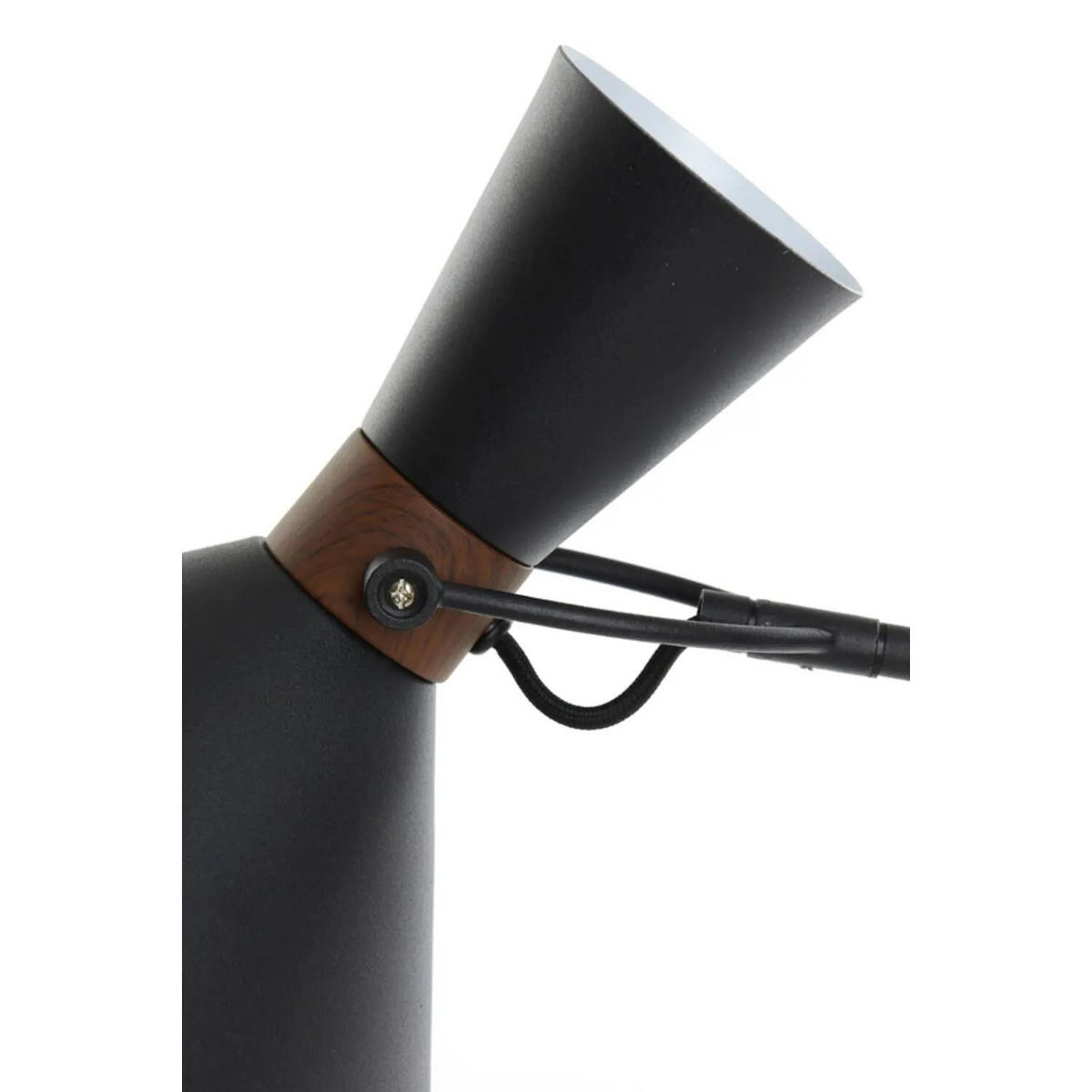 TISCHLAMPE Hoodies Schwarz Ø47/93 cm - Schwarz, Metall (47/25/93cm) - Light & Living