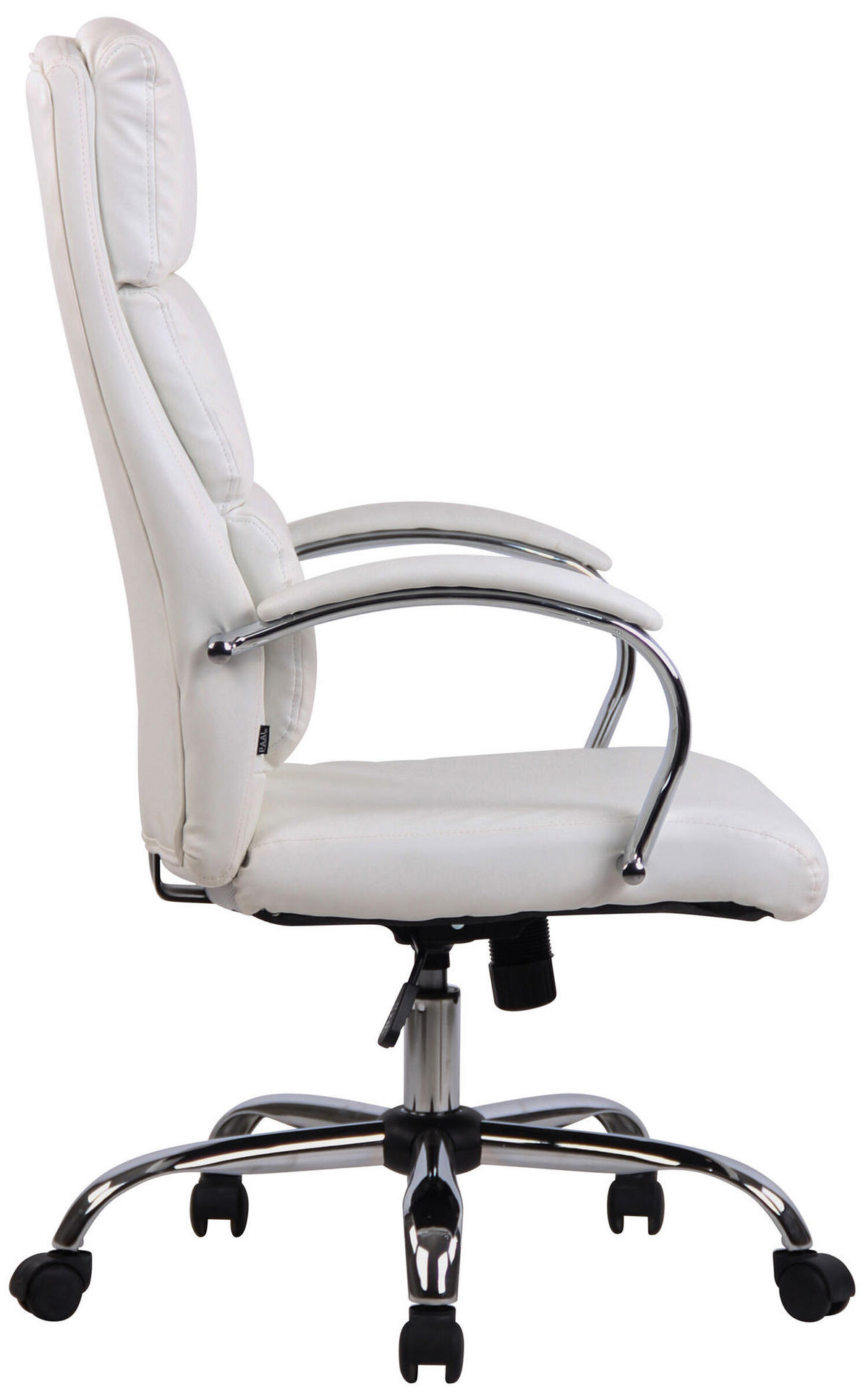 BÜROSTUHL Bradley, Kunstleder Weiß - Weiß, Textil/Metall (64/122/70cm) - TPFLiving