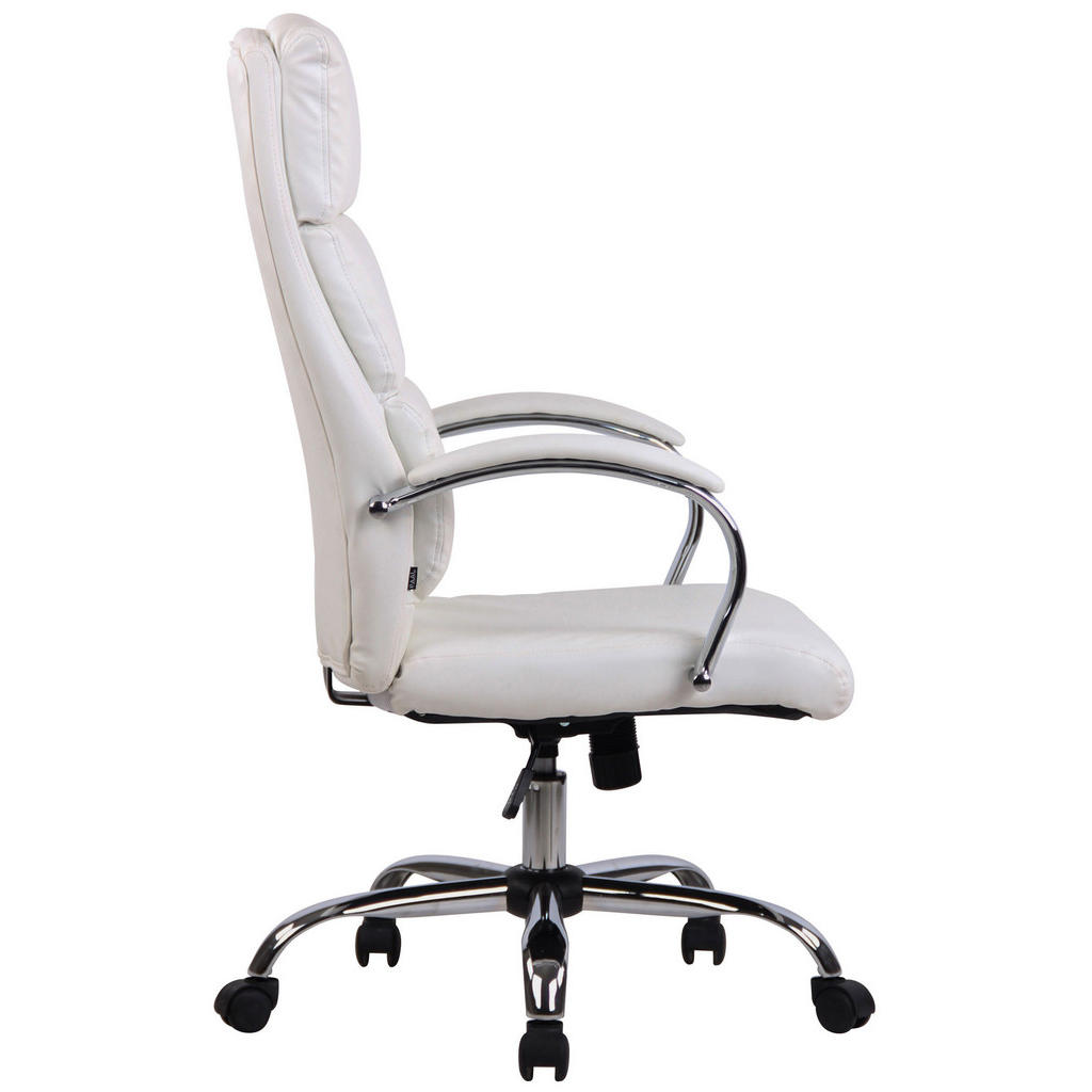 Thumbnail - TPFLiving Bürostuhl, Weiß, Textil, 64x122x70 cm, Arbeitszimmer, Bürostühle, Drehstühle