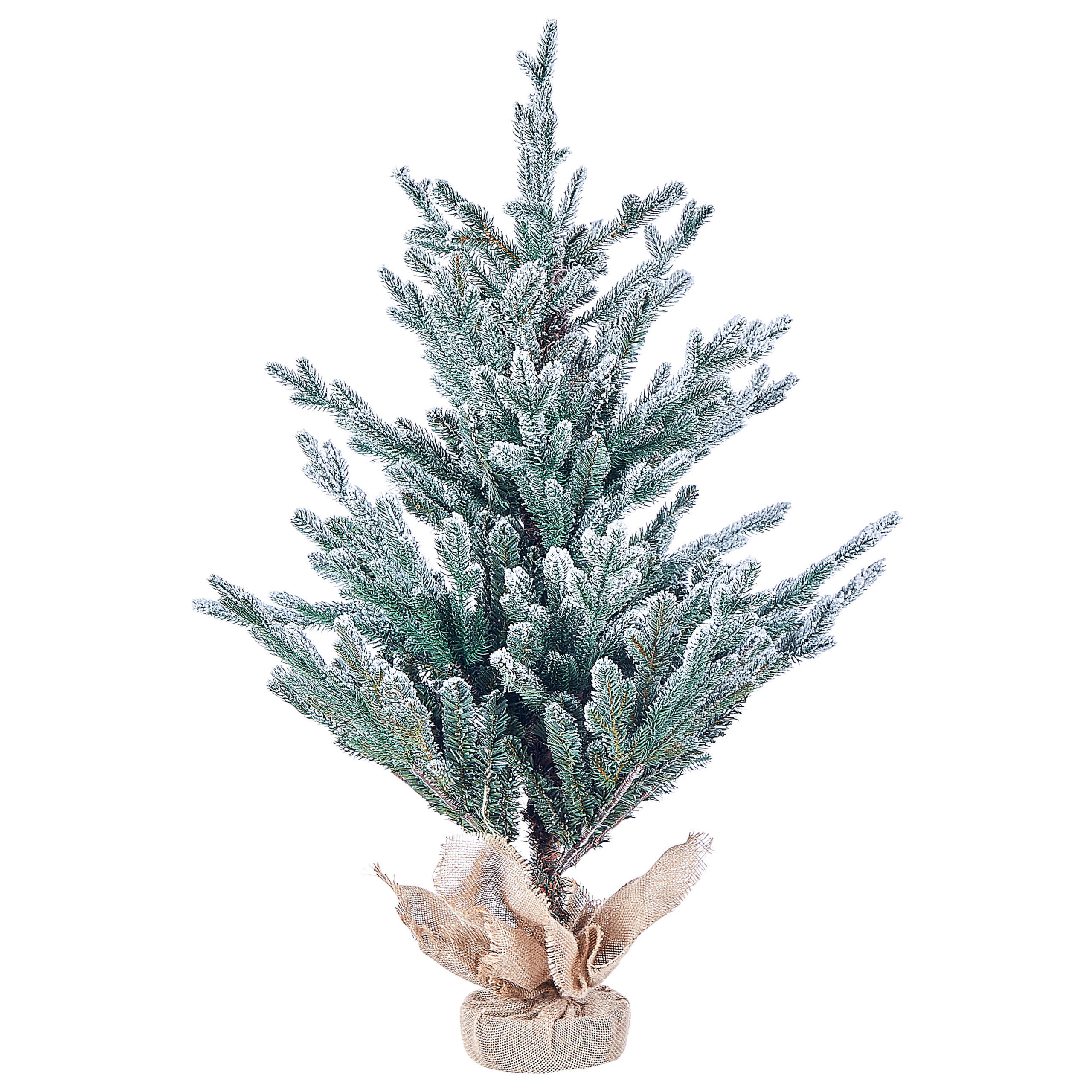 WEIHNACHTSBAUM 90 cm Grün Ringrose - Grün, Kunststoff (90cm) - Beliani