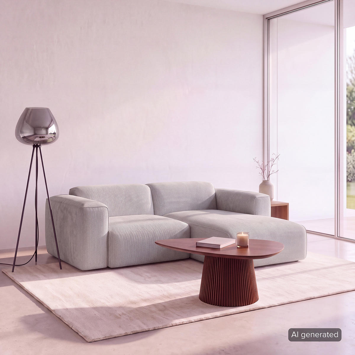 1,5-SITZER ECKSOFA mit Longchair - Schwarz/Grau, Kunststoff/Textil (260/173cm) - home24
