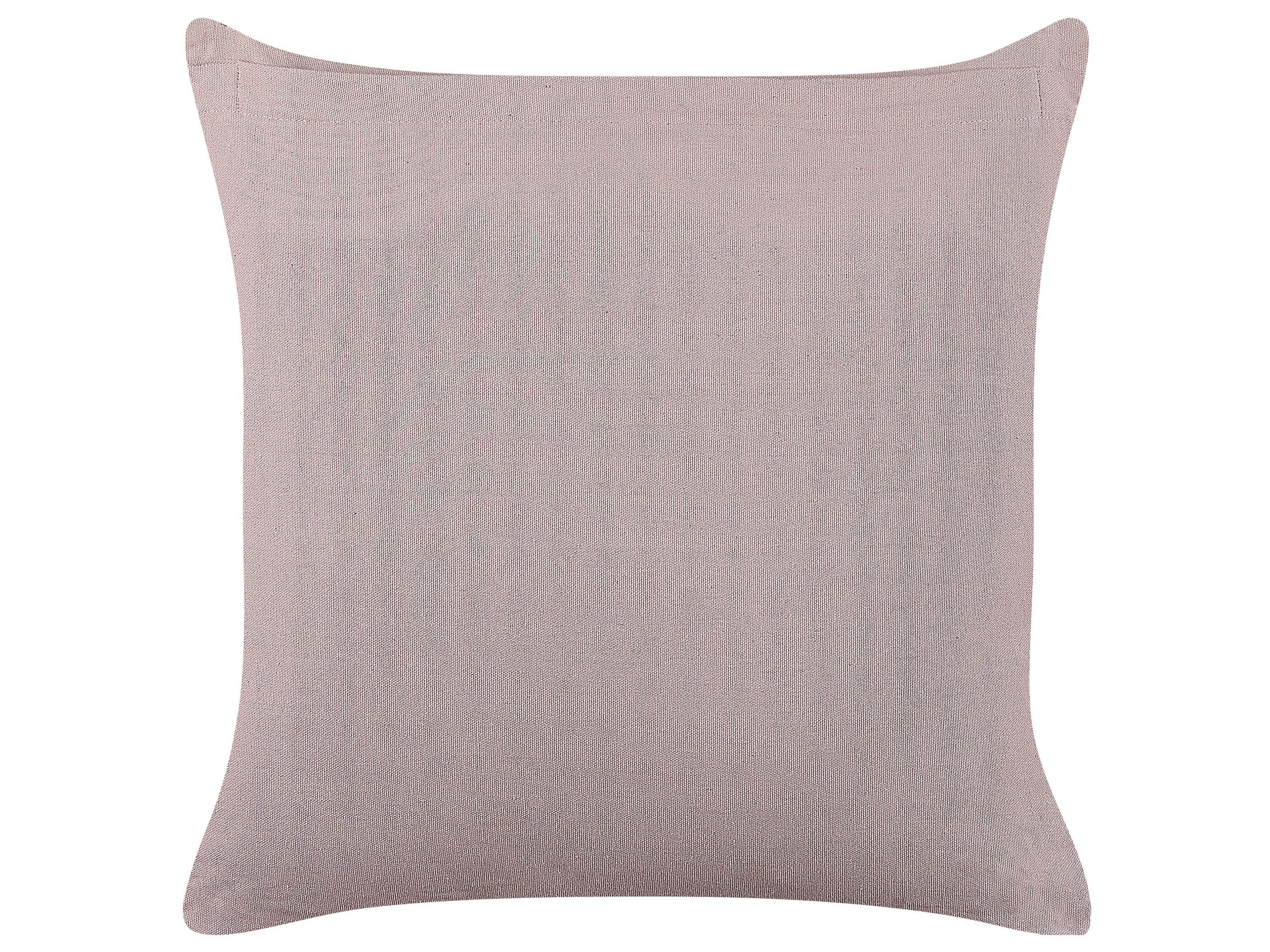 DEKOKISSEN Rosa 45/45 cm Agapanthus - Pink, Textil (45/45cm) - Beliani