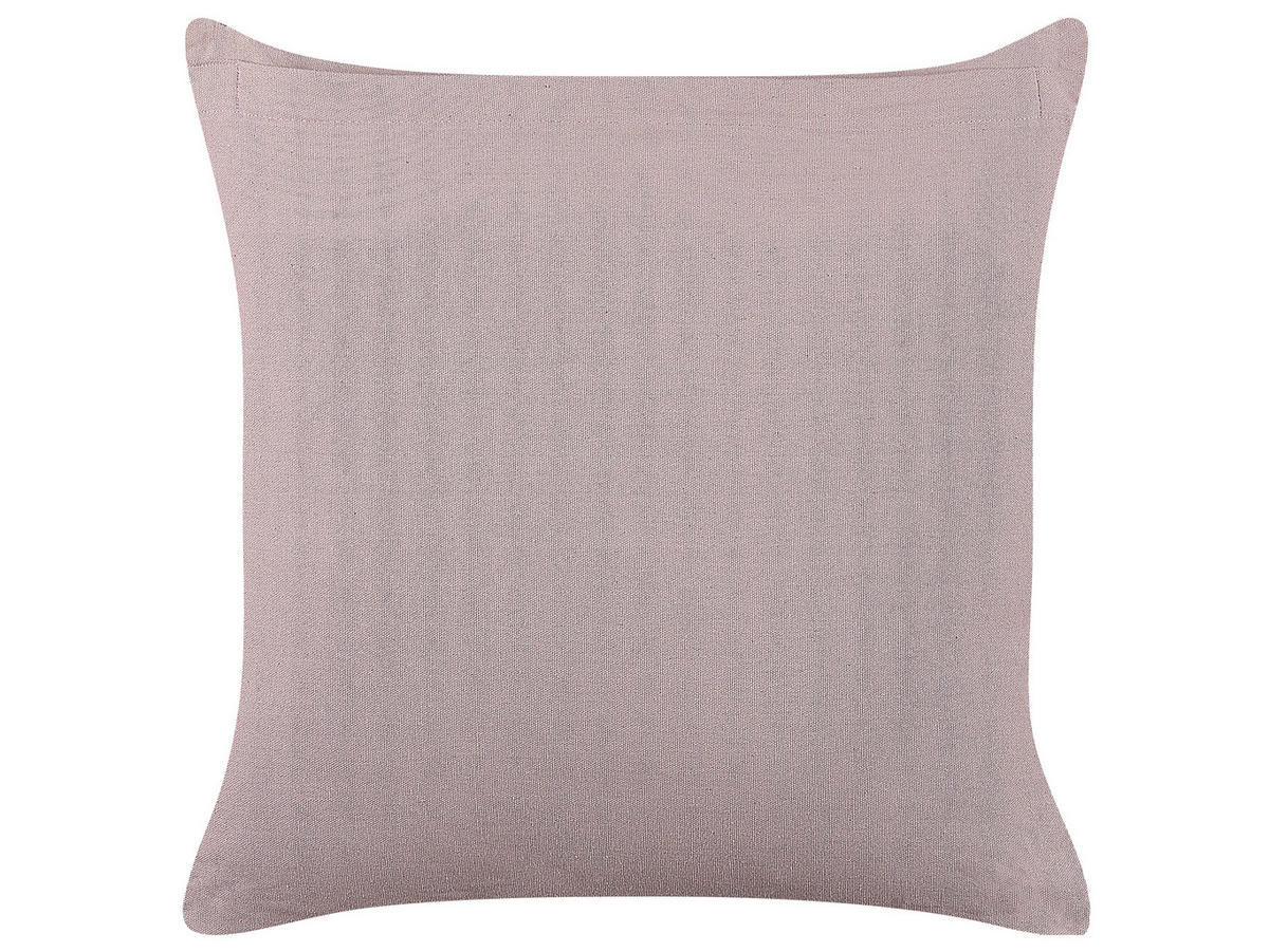 DEKOKISSEN 2er-Set Rosa 45/45 cm Silybum - Pink, Textil (45/45cm) - Beliani