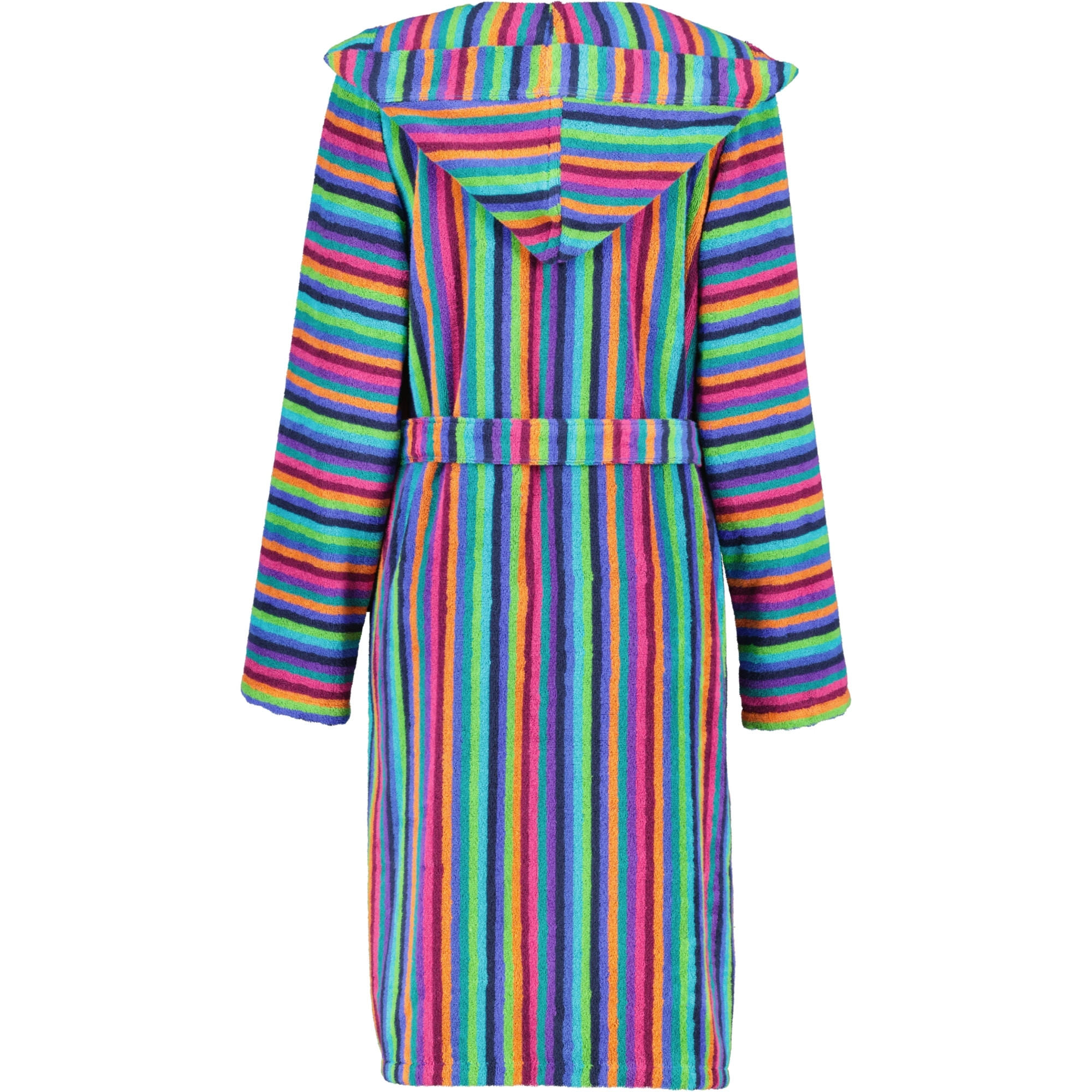 BADEMANTEL DAMEN KURZMANTEL MIT KAPUZE 7049 MULTICOLOR - 84 - Multicolor, Textil (Mnull) - Cawoe