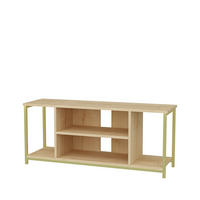 TV-ELEMENT Rinaldo Gold Eiche - Eichefarben/Goldfarben, Holzwerkstoff (120/51/35cm) - Decorotika