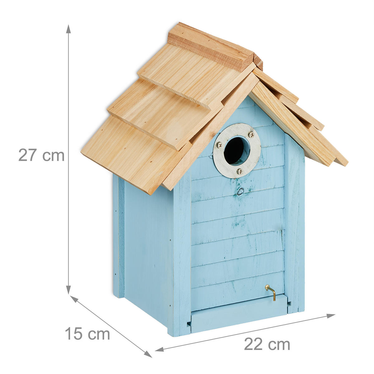 NISTKASTEN - Multicolor, Holz (22/27/15cm) - Relaxdays