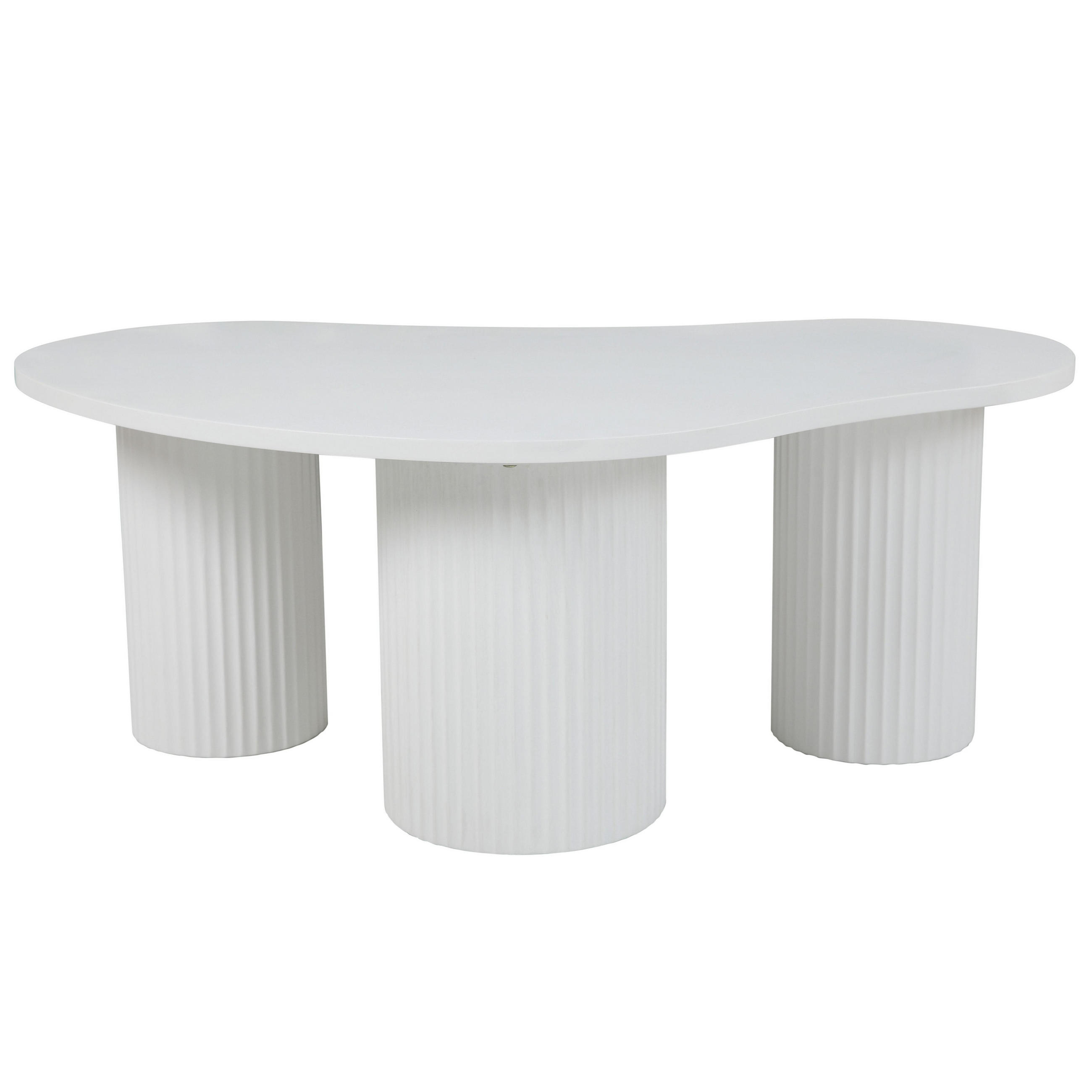 COUCHTISCH, Weiß - Weiß, Holz (100/60/38cm) - Oviala