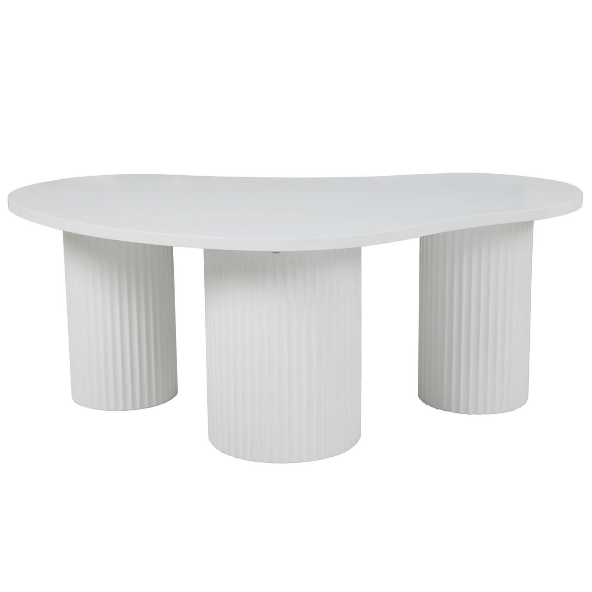 COUCHTISCH, Weiß - Weiß, Holz (100/60/38cm) - Oviala