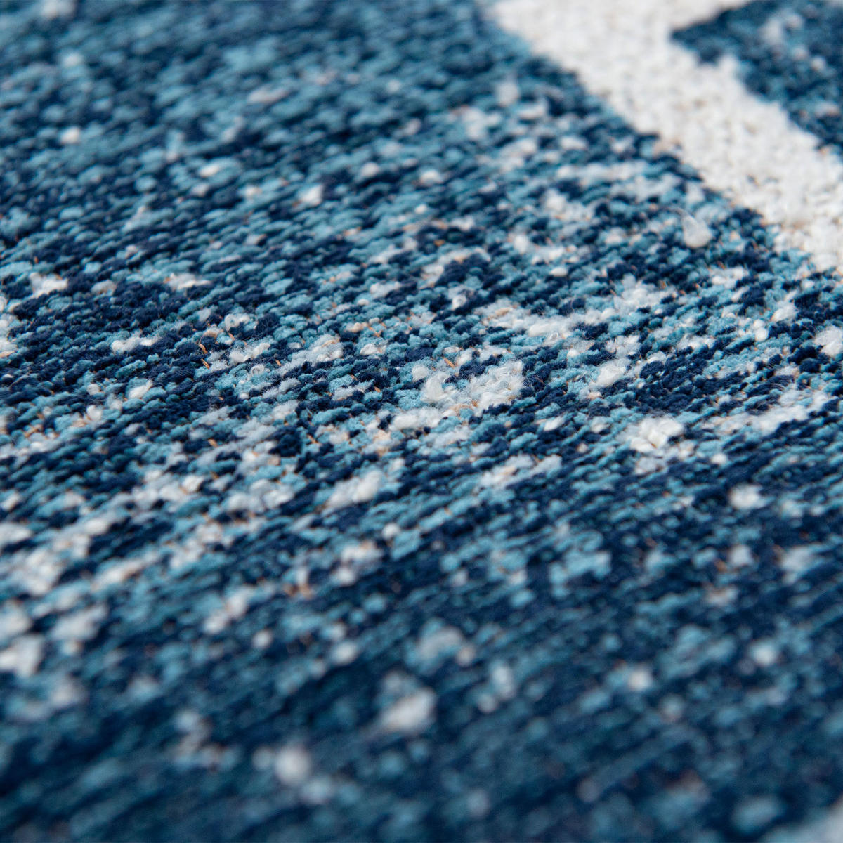 TEPPICH In-/Outdoor Flachgewebe SQUARY Blau 240 x 340 cm - Blau, Textil (240/340cm) - Novatrend