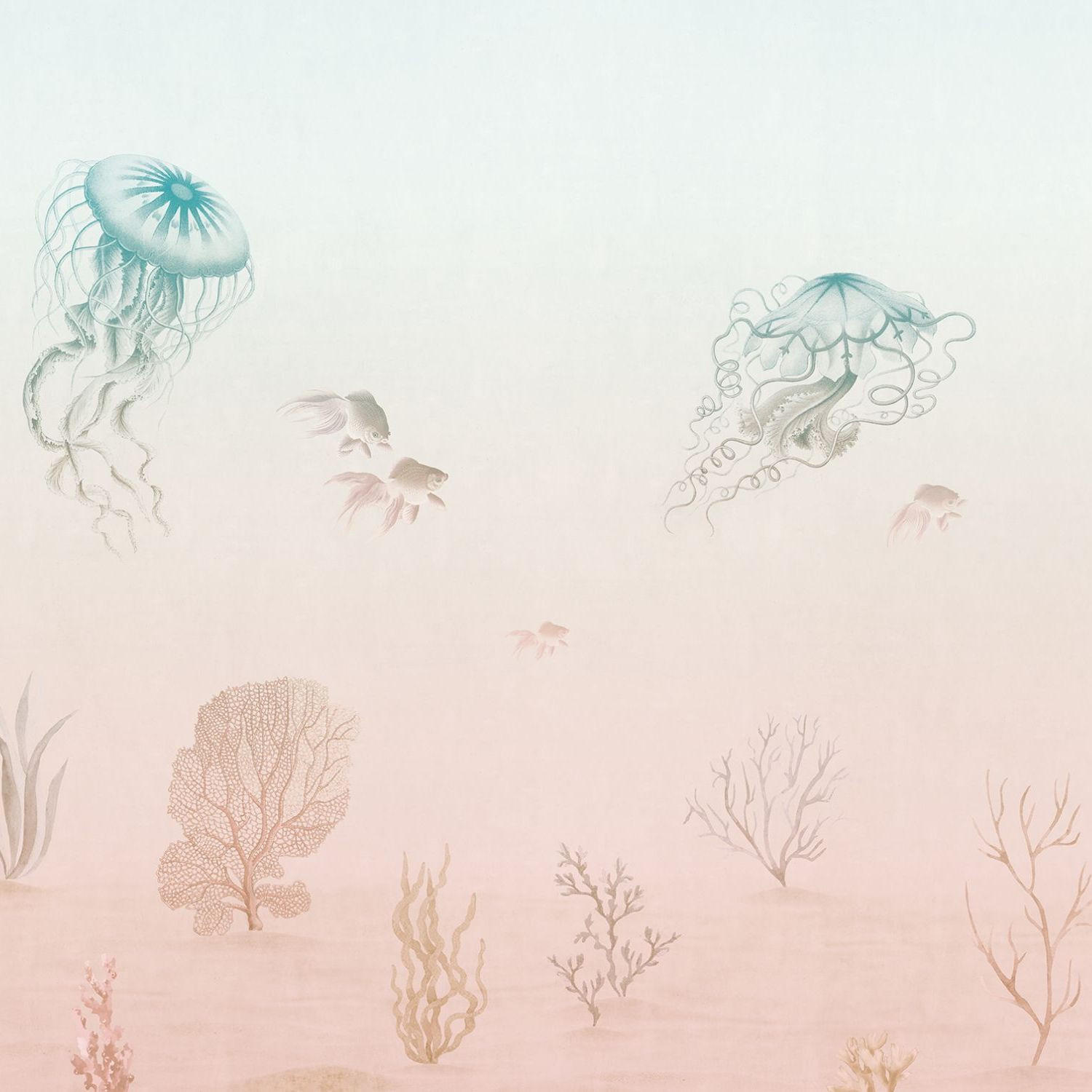 FOTOTAPETE Unterwasserwelt 371 x 280 cm - Multicolor, Papier (371/280cm) - Sanders & Sanders