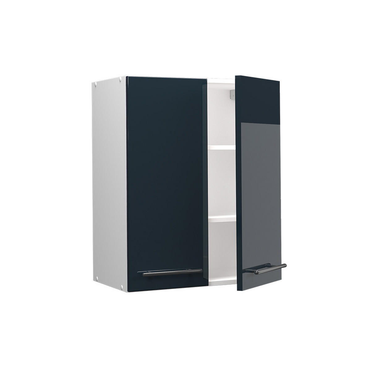 HÄNGESCHRANK Fame-Line Dunkelblau Hochglanz 60 cm - Weiß/Dunkelblau, Holzwerkstoff (60/72/34.1cm) - Vicco
