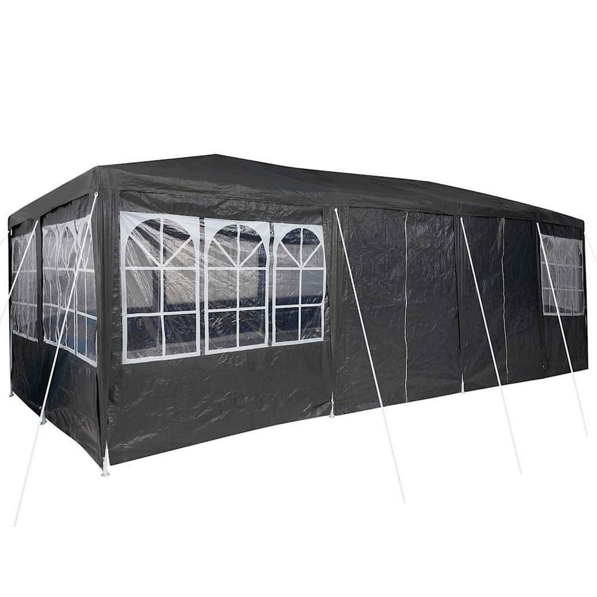 PARTY-ZELT Anthrazit 800/400/266 Cm Polyethylen - Anthrazit, Kunststoff (400/266/800cm) - vidaXL