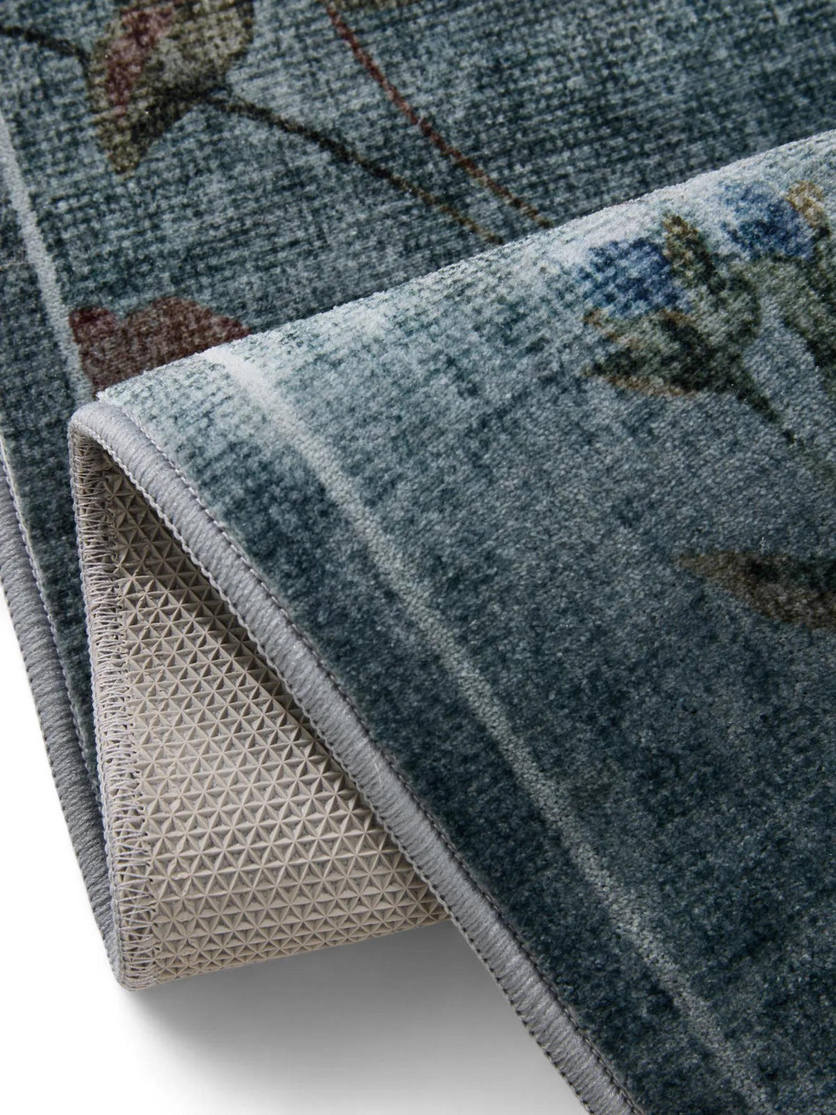 TEPPICH Milly waschbar Multicolor/Grau 160/230 cm - Multicolor/Grau, Kunststoff/Textil (160/230cm) - benuta