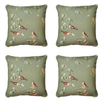 DEKORATIONSKISSEN Aria - Grün - 50/50/10 cm - 4er-Set - Grün, Textil (50/50cm) - Madison