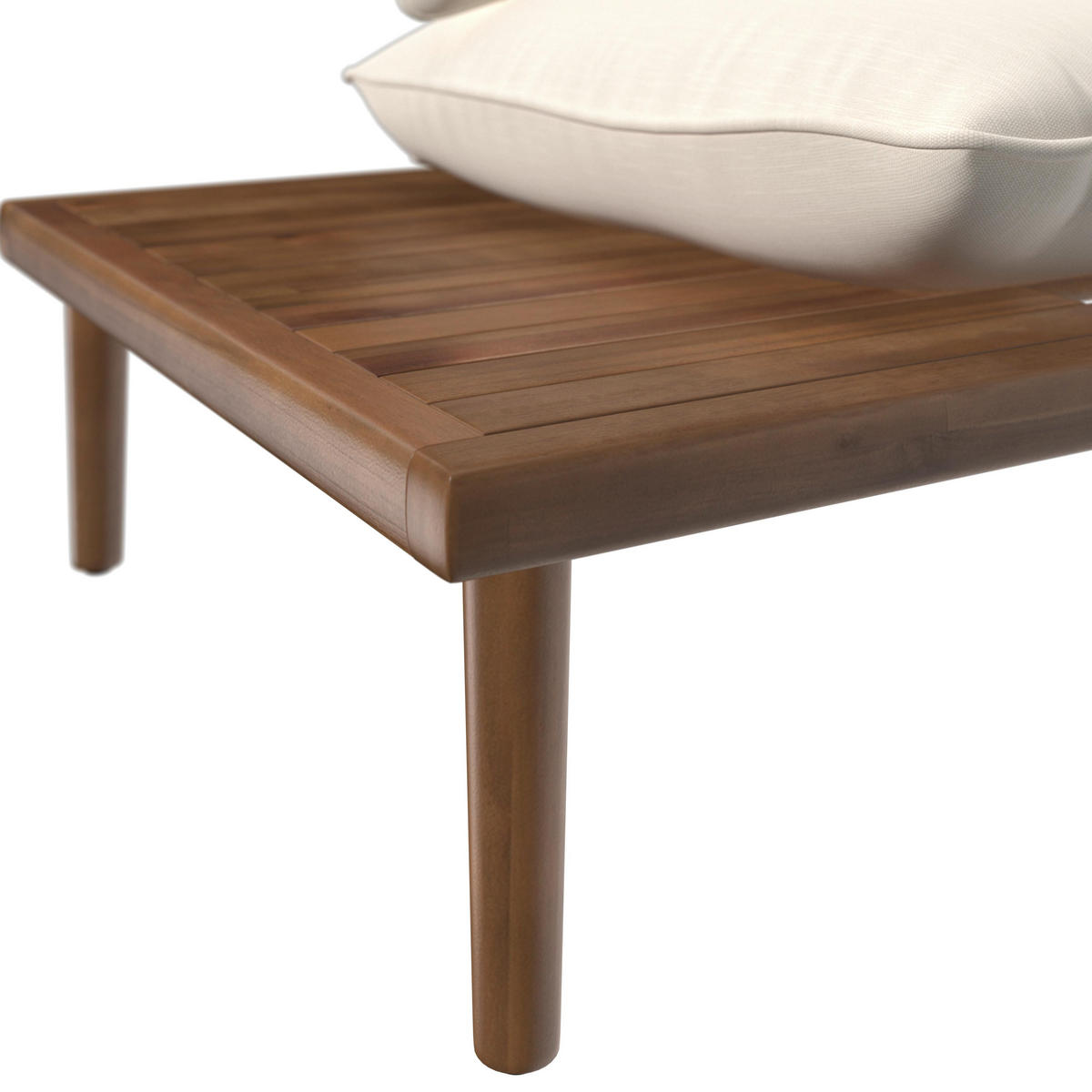 LOUNGEGARNITUR Dona Creme Outdoorstoff/Metall - Creme, Holz - Bessagi Garden