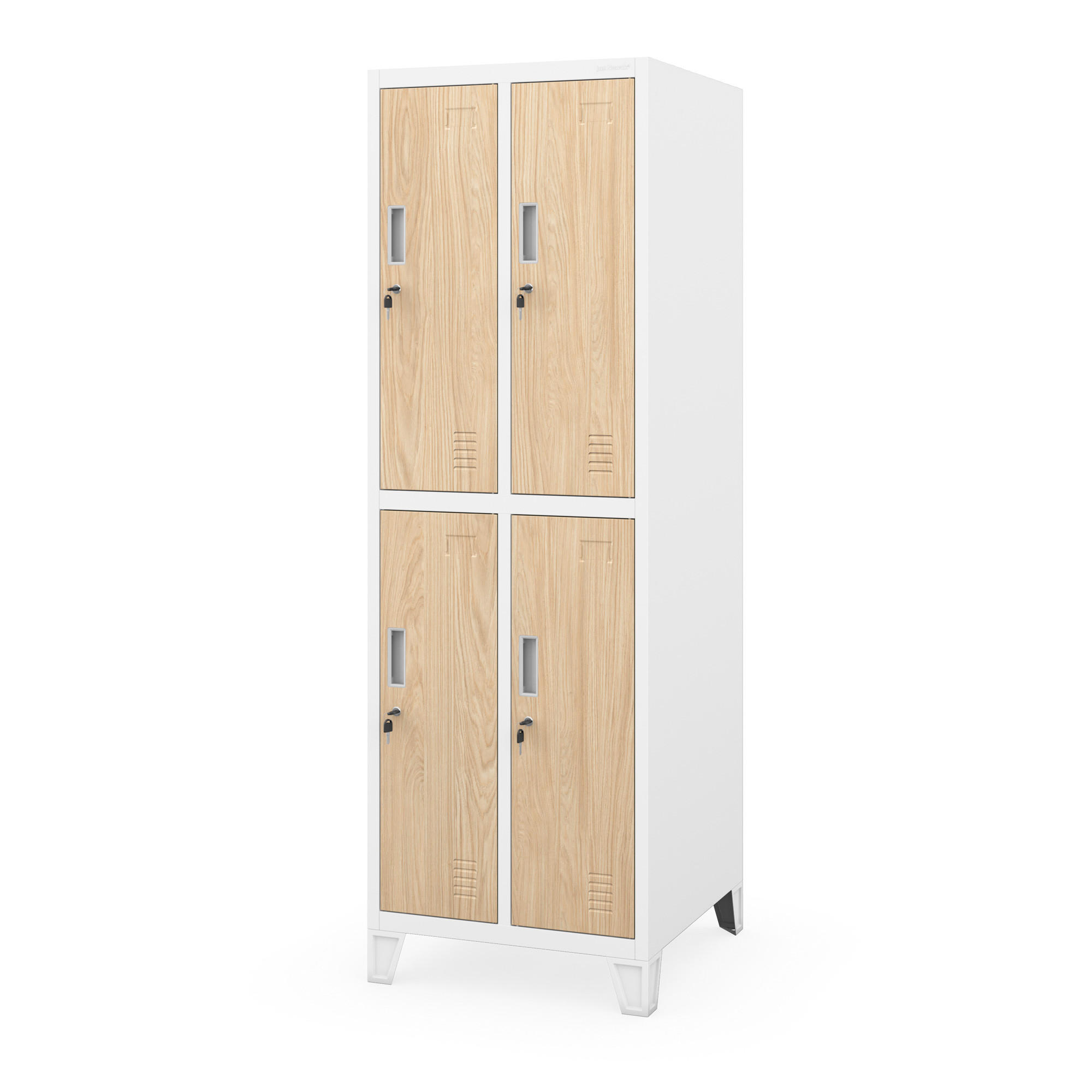 Jan Nowak Mitarbeiter-Kleiderschrank Sonoma Eiche, Weiß 56x172x60 cm