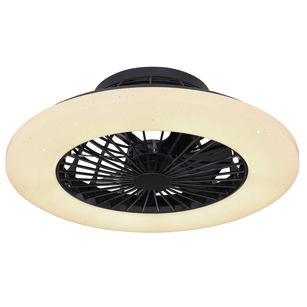 LED DECKENLEUCHTE Deckenventilator Weiß - Weiß, Metall (50/50/17.5cm) - Globo Lighting