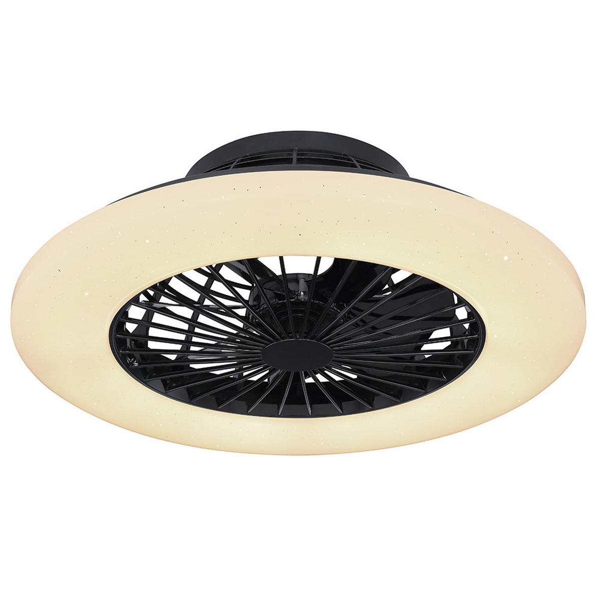 LED DECKENLEUCHTE Deckenventilator Weiß - Weiß, Metall (50/50/17.5cm) - Globo Lighting