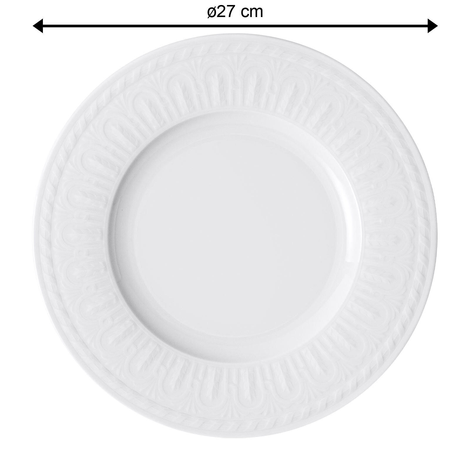 SPEISETELLER Cellini weiß ø 27 cm 6er Set - Weiß, Keramik (27cm) - Villeroy & Boch