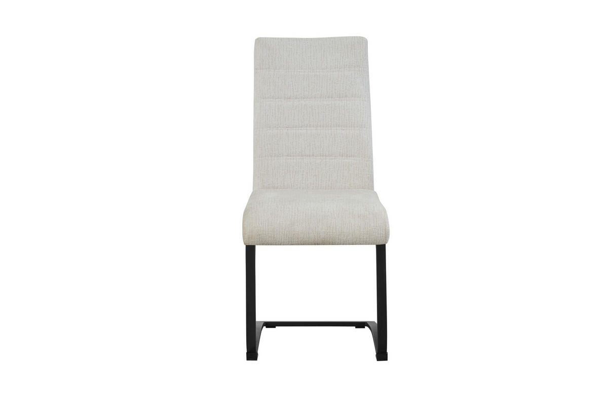 SCHWINGER-STUHL 2er Set Stockholm Stühle in Creme - gemütliches Design - B/H/T: 43x98x59 cm - Creme, Textil (59/98/43cm)