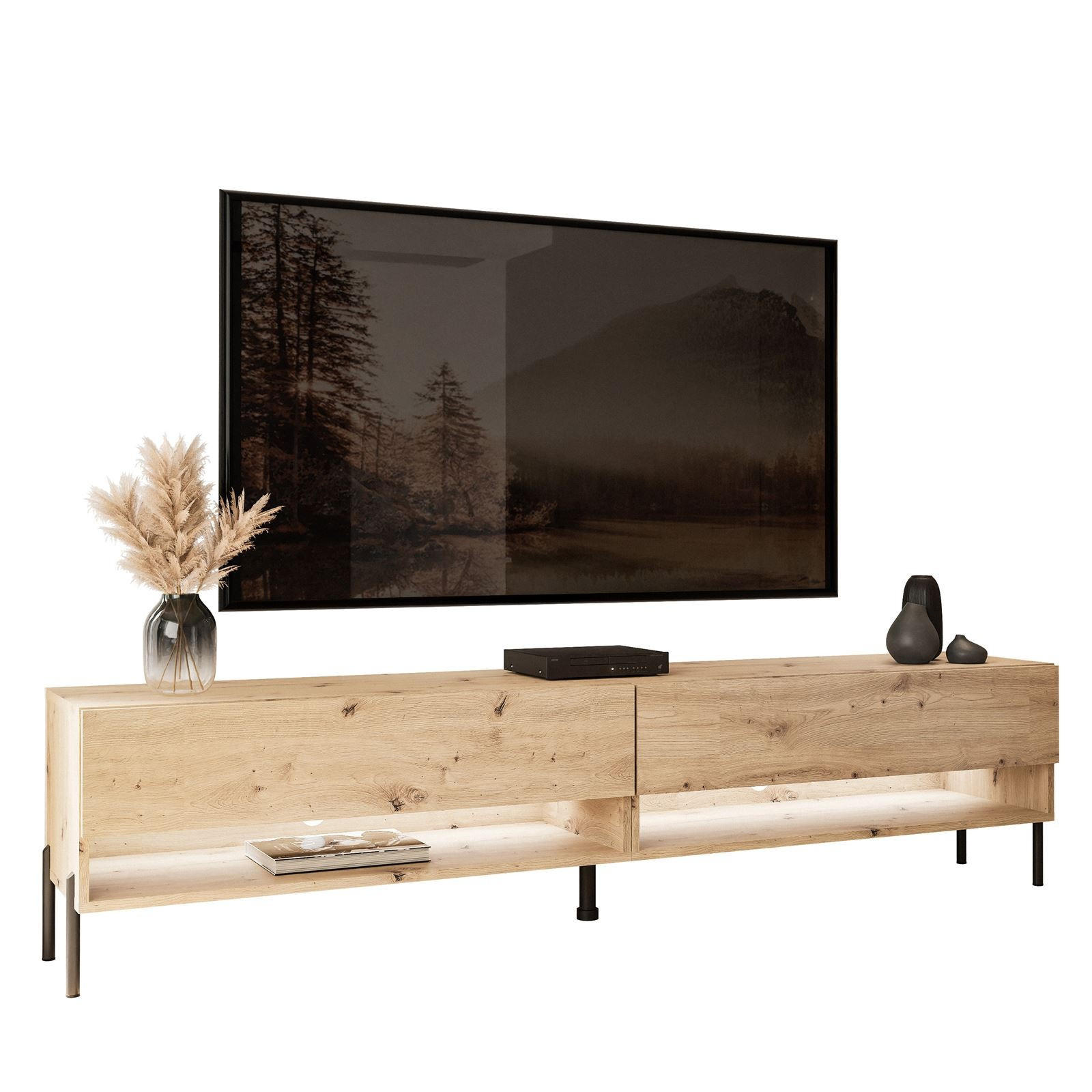 Lookway Tv-Schrank Eiche Artisan 180x44x35 cm