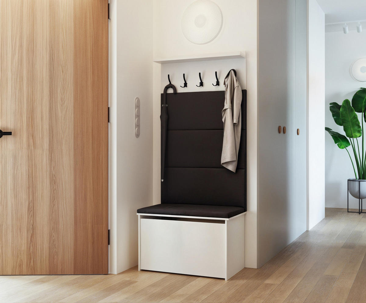 FLURMÖBEL Andy - Graphitfarben, Holzwerkstoff (40/192/73cm) - RAUMHIRSCH FURNITURE