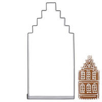 AUSSTECHFORM Haus mittel 12 cm Silber - Silberfarben, Metall (6/1.5/12cm) - Orion 