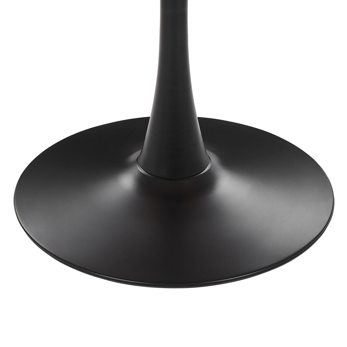 ESSTISCH 90/90/74 cm Dunkelbraun, Schwarz Rund Boca - Dunkelbraun, Holzwerkstoff (90/90/74cm) - Beliani