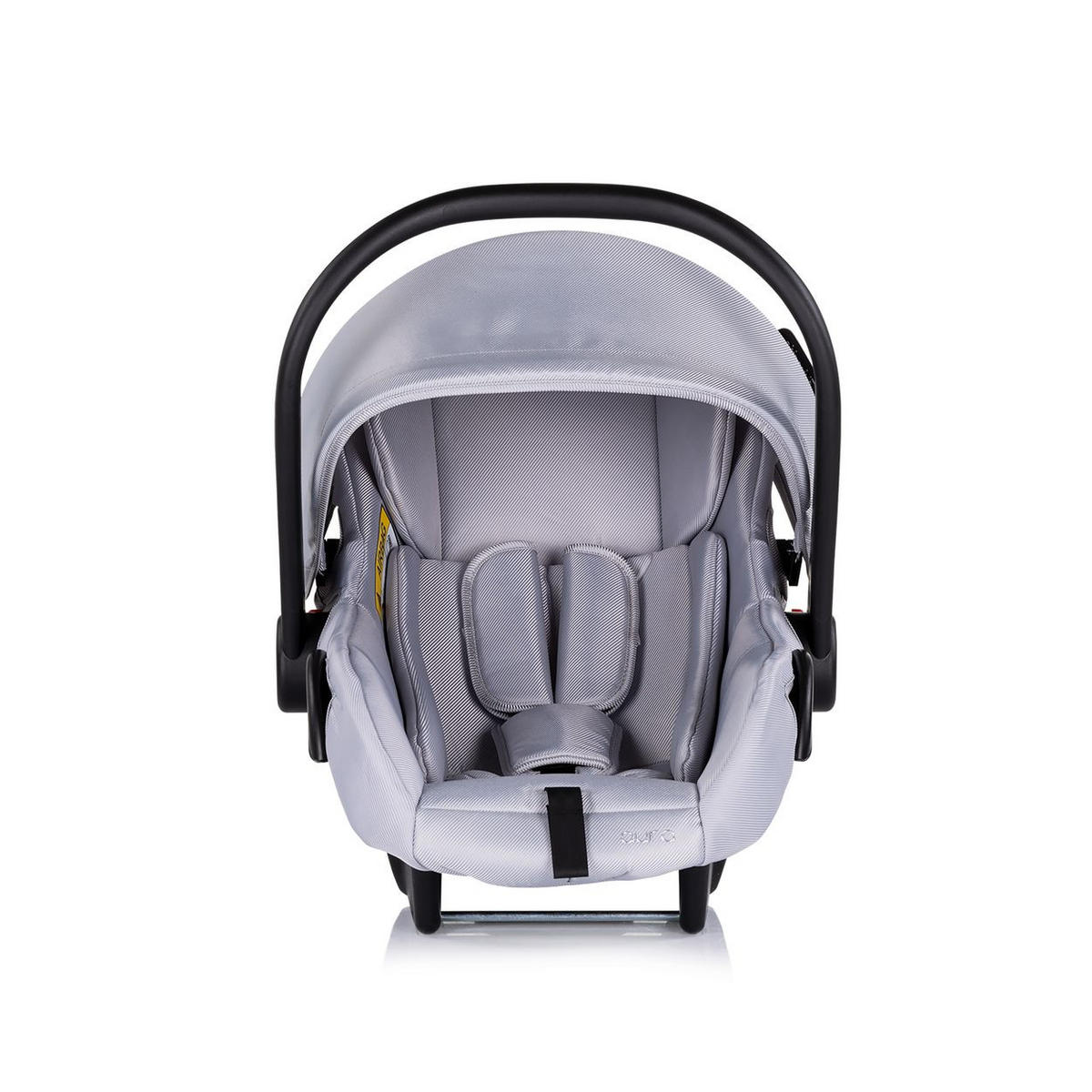 BABYSCHALE Isofix Set Aura grau gemustert i-Size (40 - 85cm) verstellbar - Grau, Kunststoff (39/47/50cm) - Chipolino
