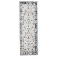 VINTAGE-LÄUFER George waschbar 80x240 cm - Creme/Grau, Kunststoff (80/240cm) - benuta