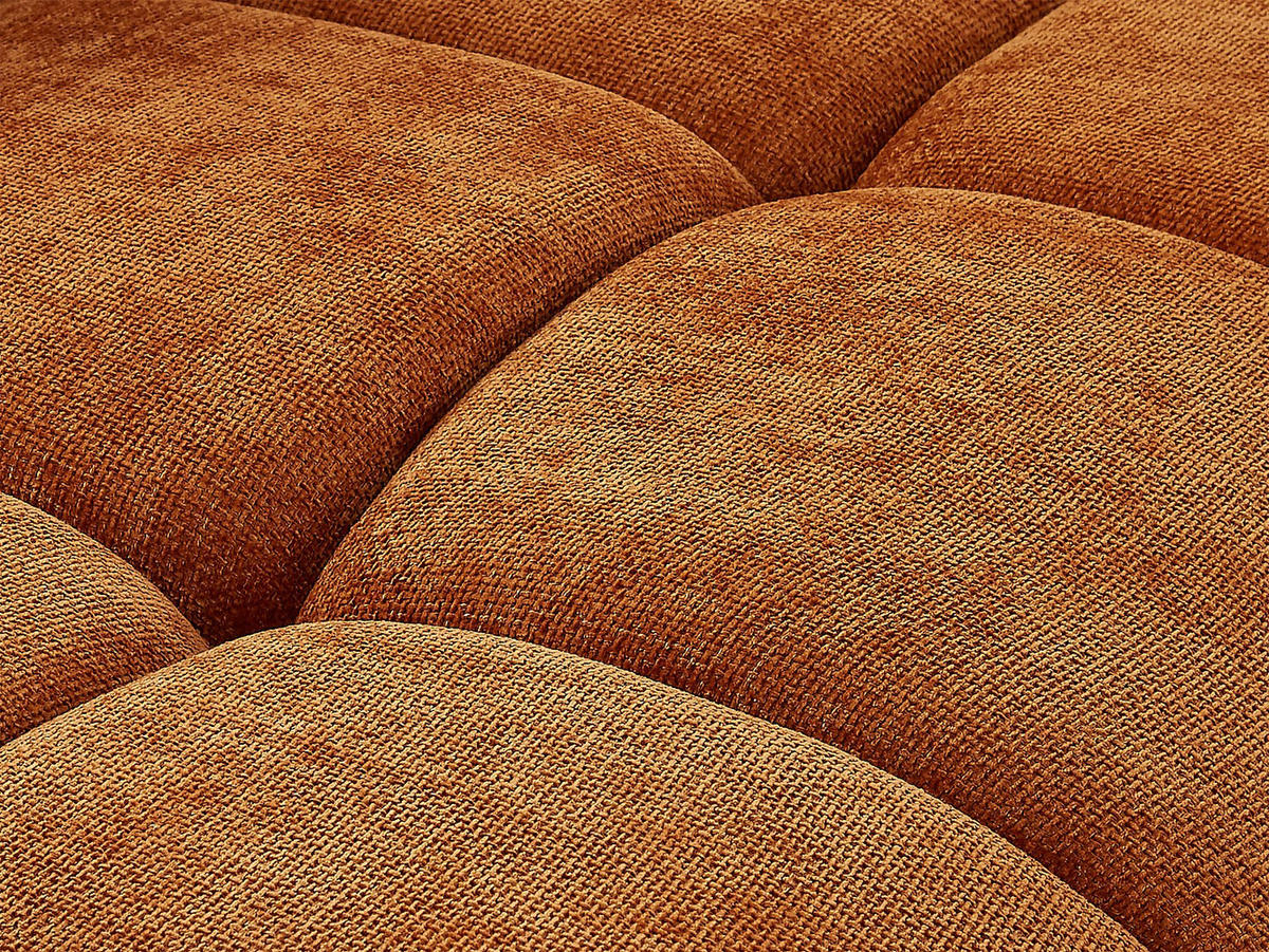SOFA - 4 Personen - stoff - terracotta Clenali - Terracotta, Textil (294/95/102cm) - Vente-Unique