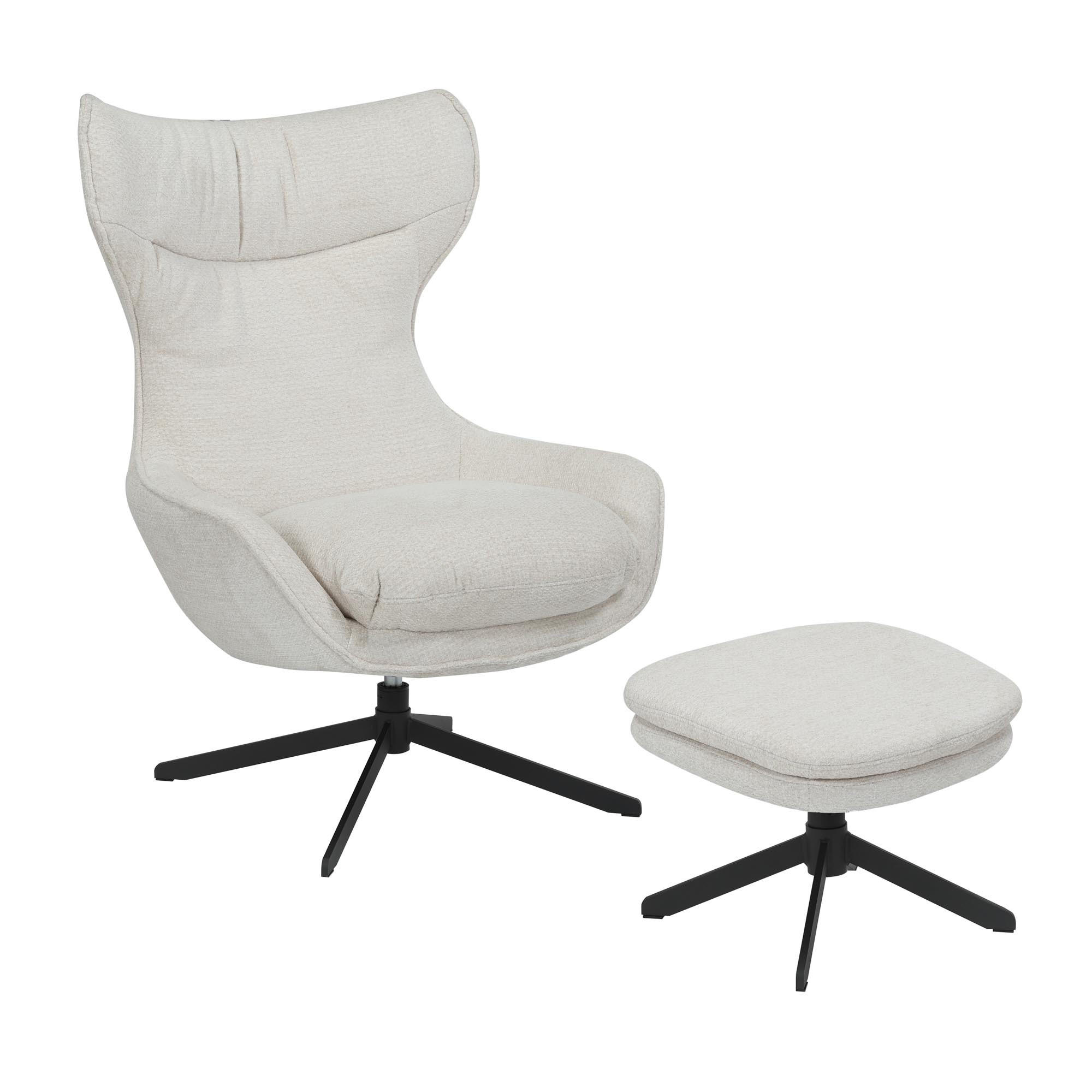 SESSEL Liv Weiß 85/77/108 cm - Weiß, Textil (77/108/85cm) - Starfurn