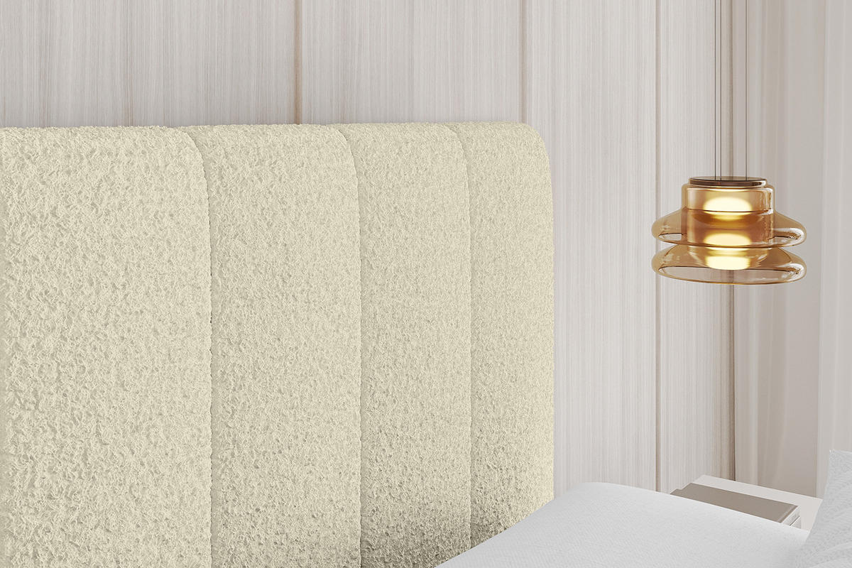 POLSTERBETT mit Bettkasten und Lattenrost, Bett mit Matratze H3/H4 - STERA 160x200 Beige - Hellbraun, Holzwerkstoff/Textil (160/200cm) - ALTDECOR