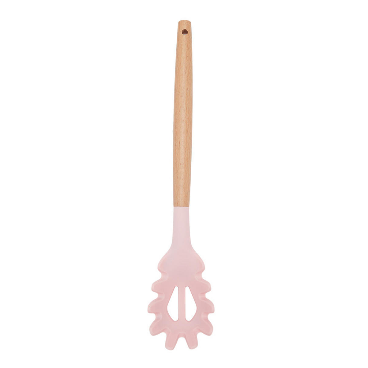 KÜCHENUTENSILIEN 11er-Set Holzhandgriff Silikon Rosa - Rosa, Holz/Kunststoff (13/34/12.5cm) - Livingandhome