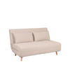 SCHLAFSOFA Doppelbett Beige 90/141/81 cm - Eichefarben/Beige, Textil (141/81/90cm) - LABEL51